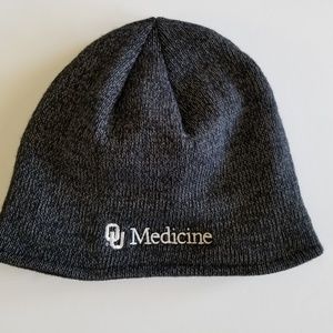 OU Oklahoma University Medicine Gray Beanie Hat